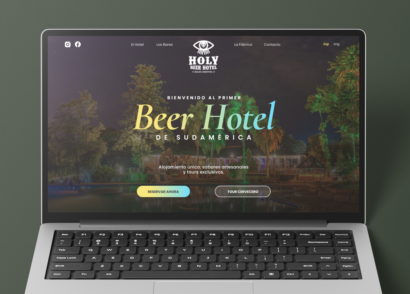 HOLY Beer Hotel project by Kier Studio - Hostel - Website