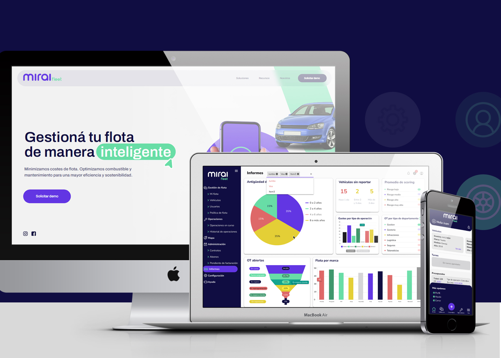 MRAI FLEET project by Kier Studio - SaaS Platform, Mobile App