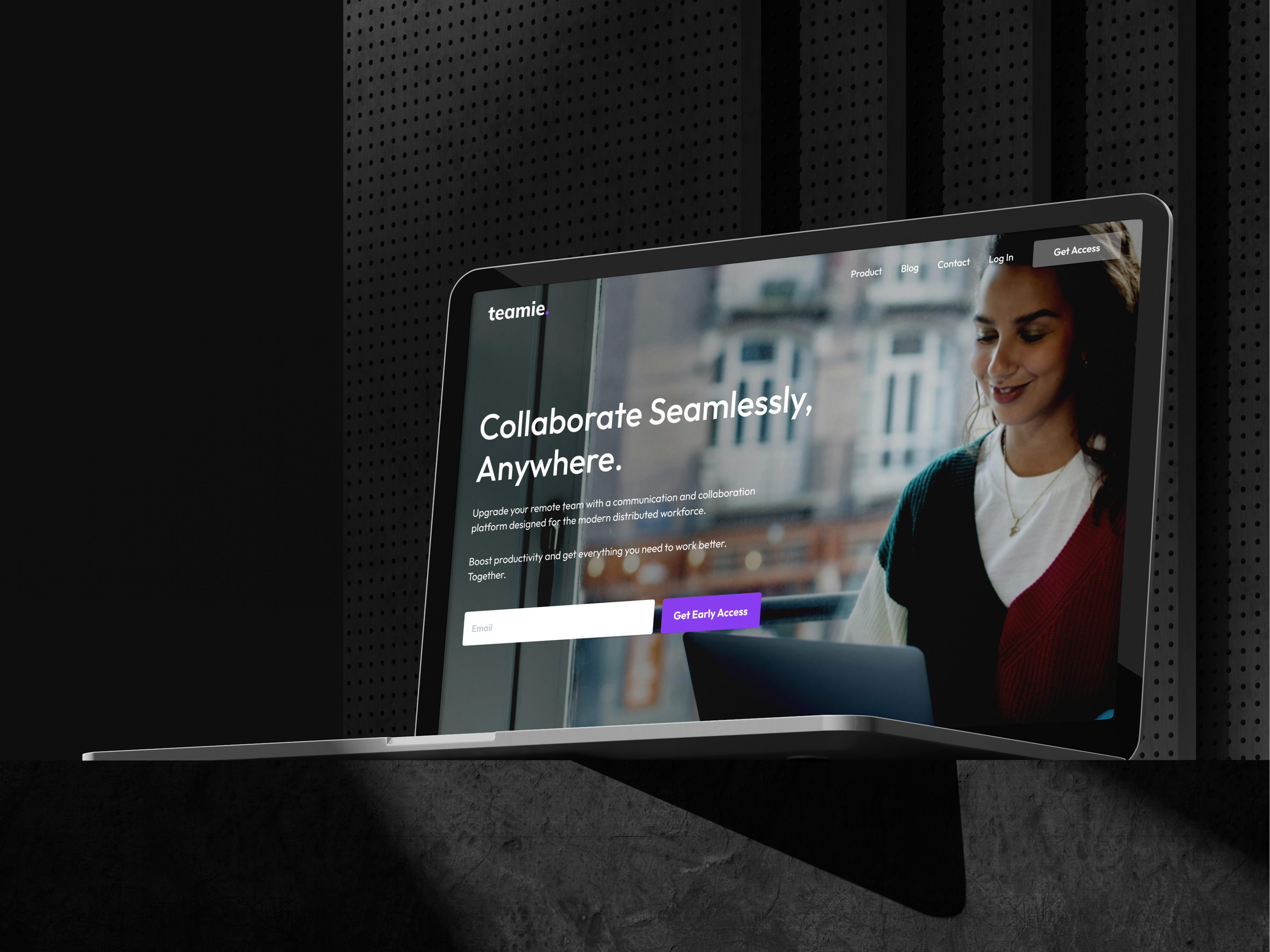 TEAMIE. project by Kier Studio - Team Communication - Website